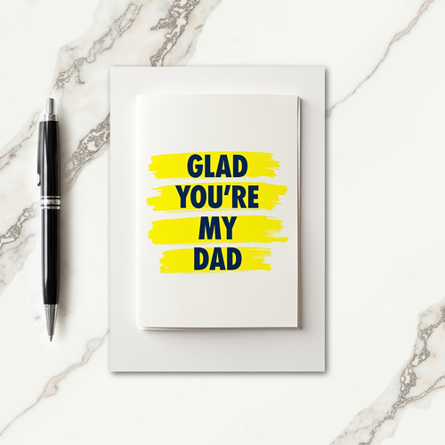 Vivid Strokes Fathers Day Card