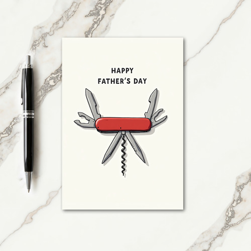 Vivid Tool Happy Fathers Day Card