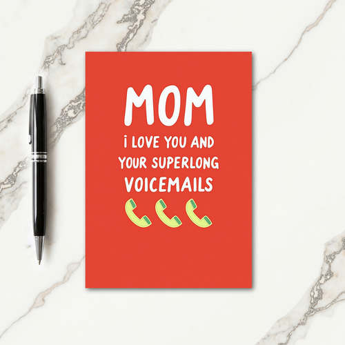 Voicemail Mothers Day Card