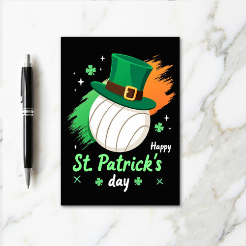 Volleyball Luck St Patricks Day Card