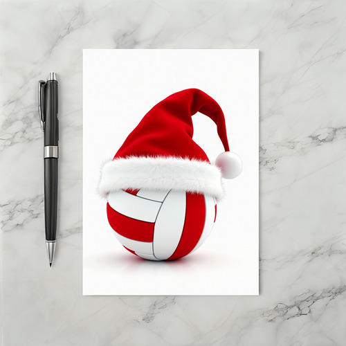 Volleyball Merry Christmas Card