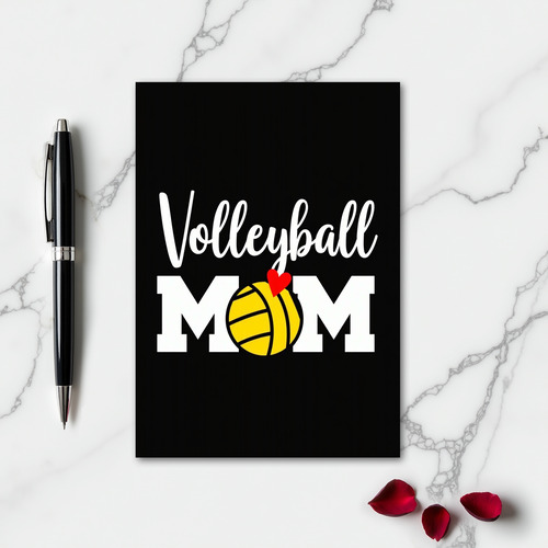Volleyball Mom Awesome Card