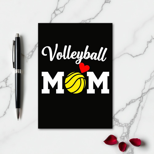 Volleyball Mom Sports Fan Card