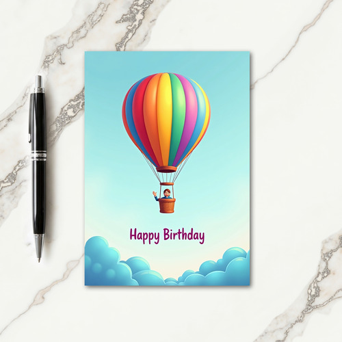 Voyagers Birthday Flight Card