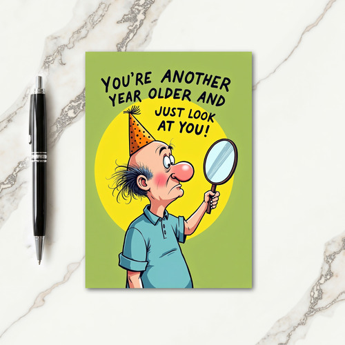 Wacky Old Man Birthday Card