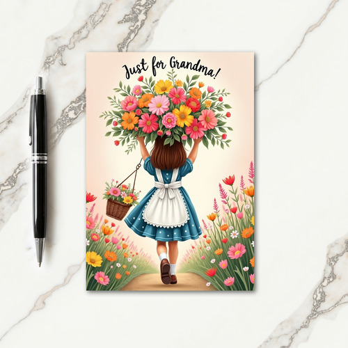 Walking Mothers Day Blooms Card
