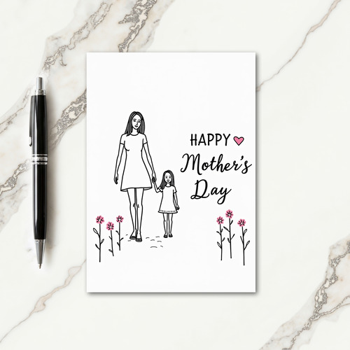 Walking Together Mother Card