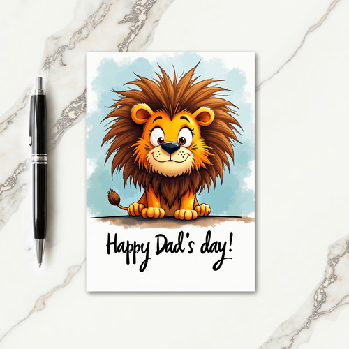 Warm Amber Fathers Day Card