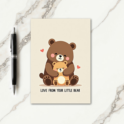 Warm Bear Hug Mothers Day Card