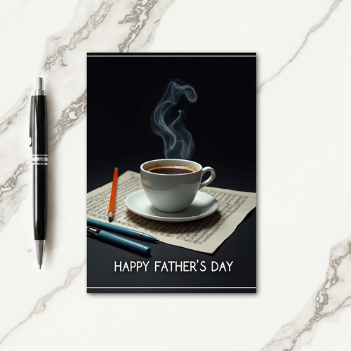 Warm Beverage Fathers Day Card
