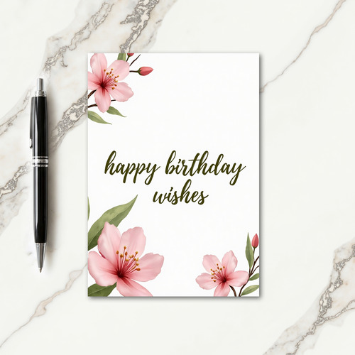 Warm Birthday Gentle Bloom Card