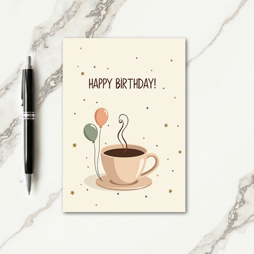 Warm Birthday Mug Card