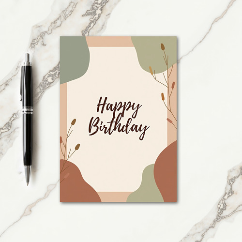 Warm Birthday Script Card