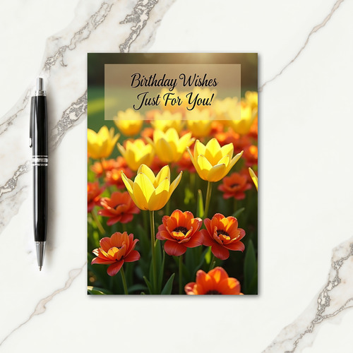 Warm Birthday Sunny Floral Card
