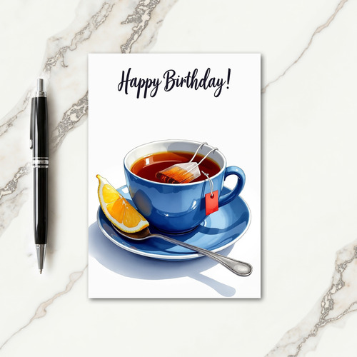 Warm Birthday Teacup Card