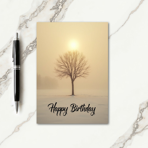 Warm Birthday Tree Card