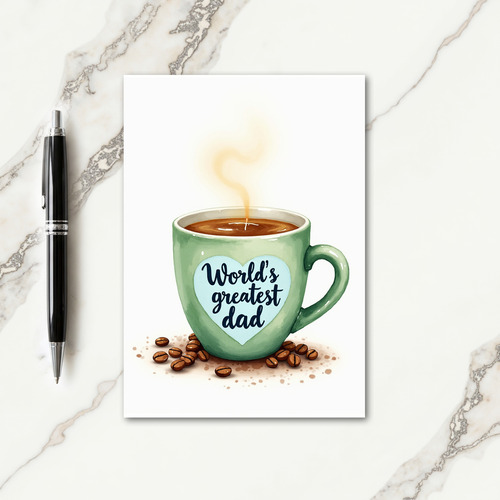 Warm Brew Fathers Day Card