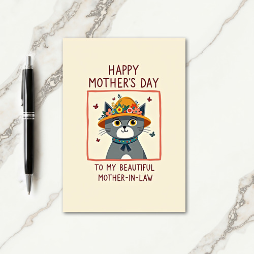 Warm Cat Mothers Day Card