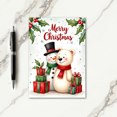 Warm Christmas Friends Card