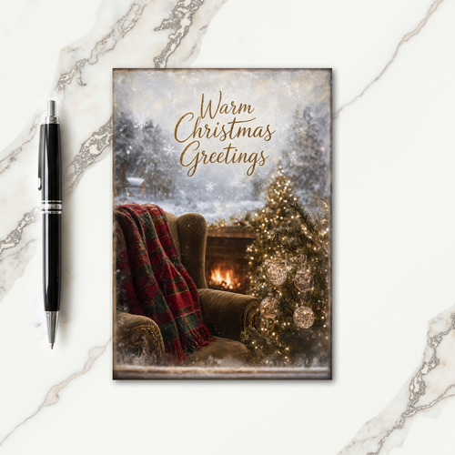 Warm Christmas Greetings Card