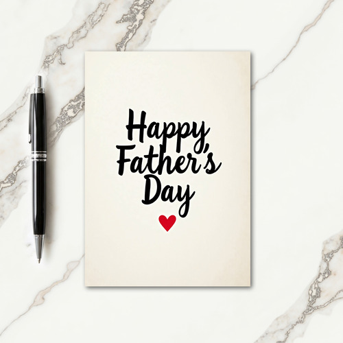 Warm Cream Fathers Day Card