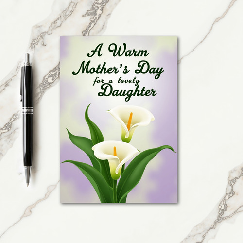 Warm Daughter Mothers Day Card