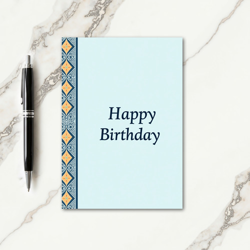 Warm Diamond Birthday Card