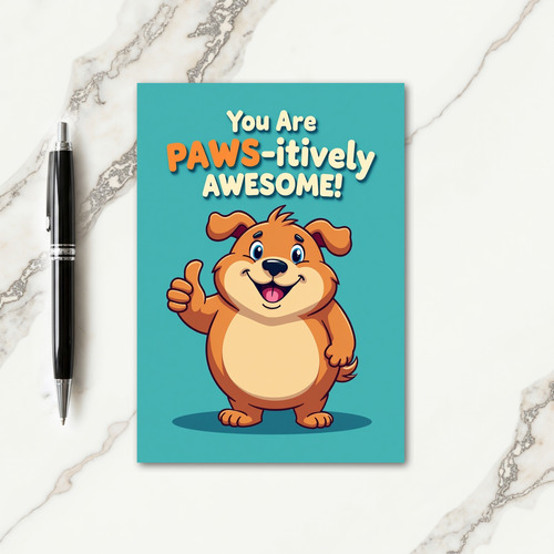 Warm Dog Birthday Card