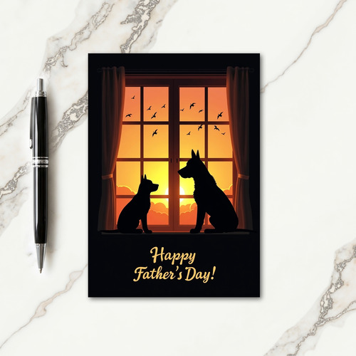 Warm Dusk Fathers Day Card