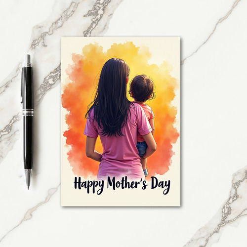 Warm Familial Mothers Day Card