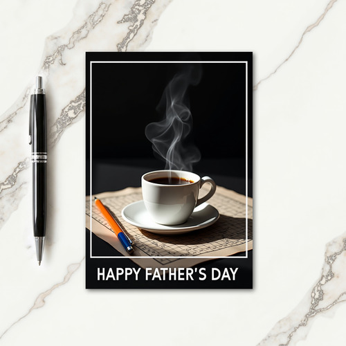 Warm Fathers Day Cup Card