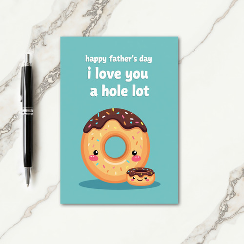 Warm Fathers Day Donut Card