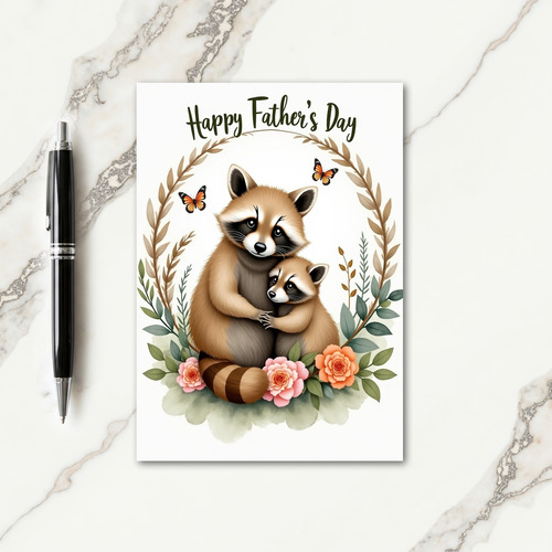 Warm Fathers Day Embrace Card
