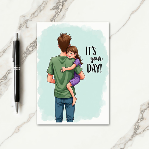 Warm Fathers Day Hugs Card