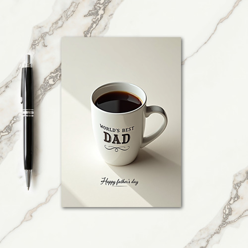 Warm Fathers Day Mug Card