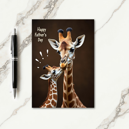 Warm Fathers Day Nuzzle Card