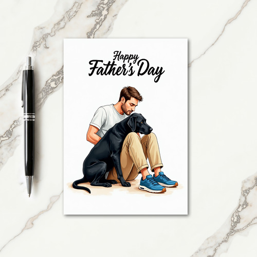 Warm Fathers Day Pet Card