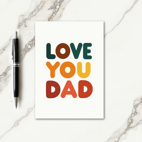 Warm Fathers Day Type Card