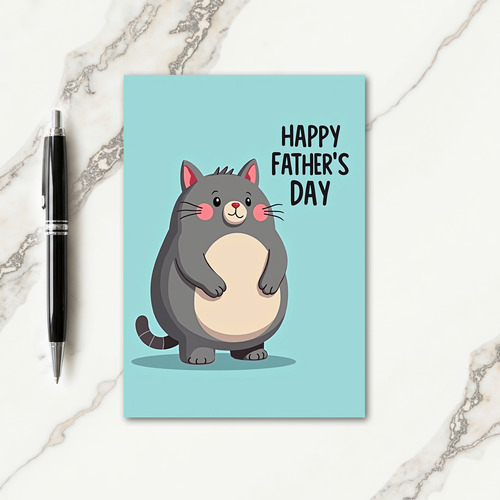 Warm Feline Fathers Day Card
