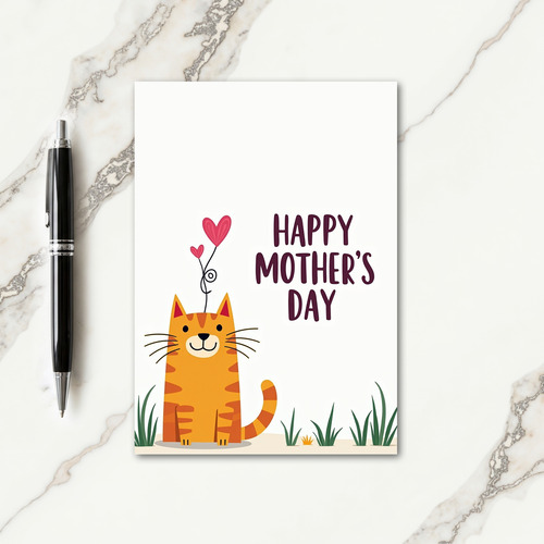 Warm Feline Mothers Day Card