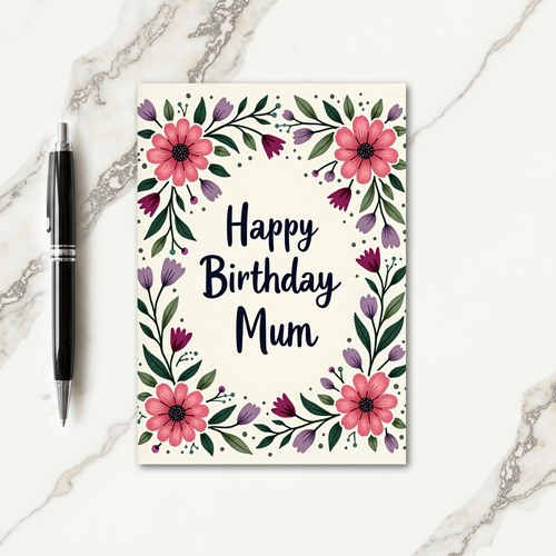 Warm Festive Birthday Card