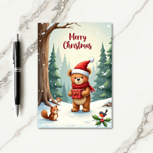 Warm Gift Christmas Card