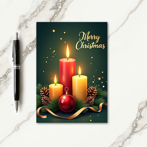 Warm Glow Christmas Card