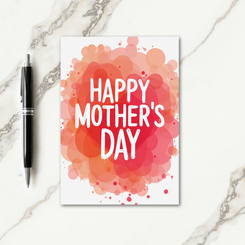 Warm Gradient Happy Mothers Day Card
