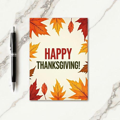 Warm Happy Thanksgiving Card thumbnail