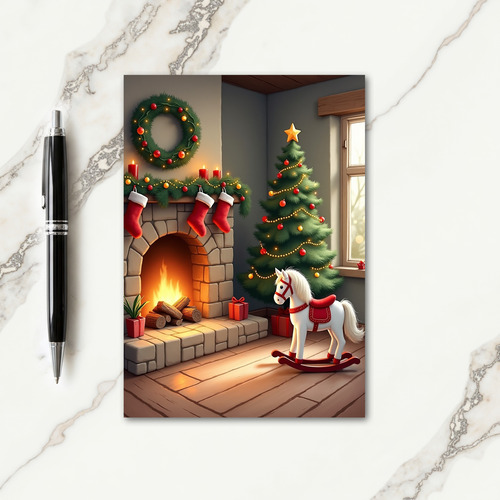 Warm Hearth Glow Card