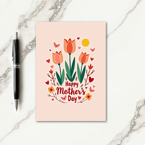 Warm Hearts Mothers Day Card