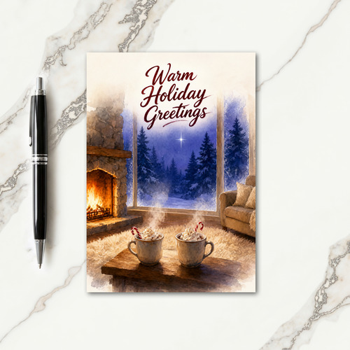 Warm Holiday Greetings Card