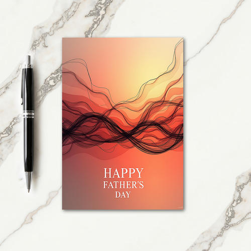 Warm Hues Fathers Day Card