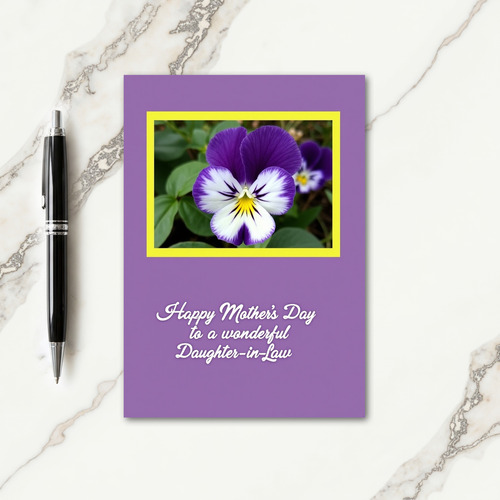 Warm Lavender Mothers Day Card